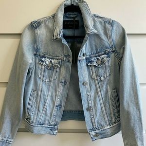 all saints denim jacket womens 